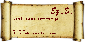 Szélesi Dorottya névjegykártya