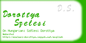 dorottya szelesi business card