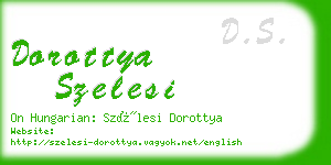 dorottya szelesi business card